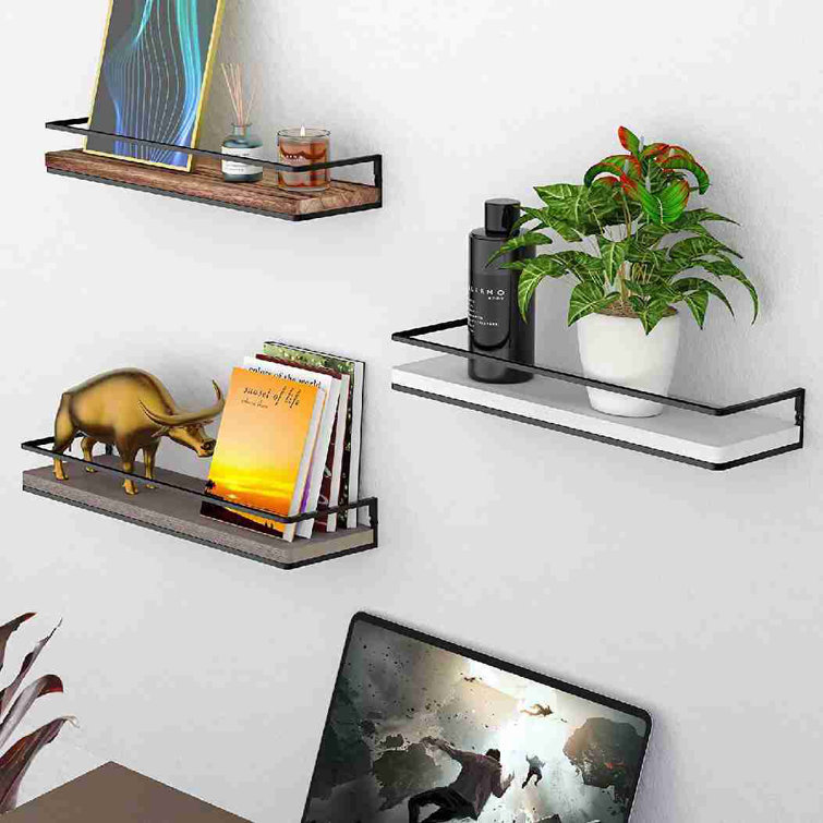 Latitude Run® 2 Piece Solid Wood Floating Shelf Wayfair